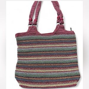 Multicolor Striped Women's Bag